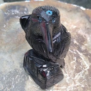 Black obsidian 3 eyed Raven